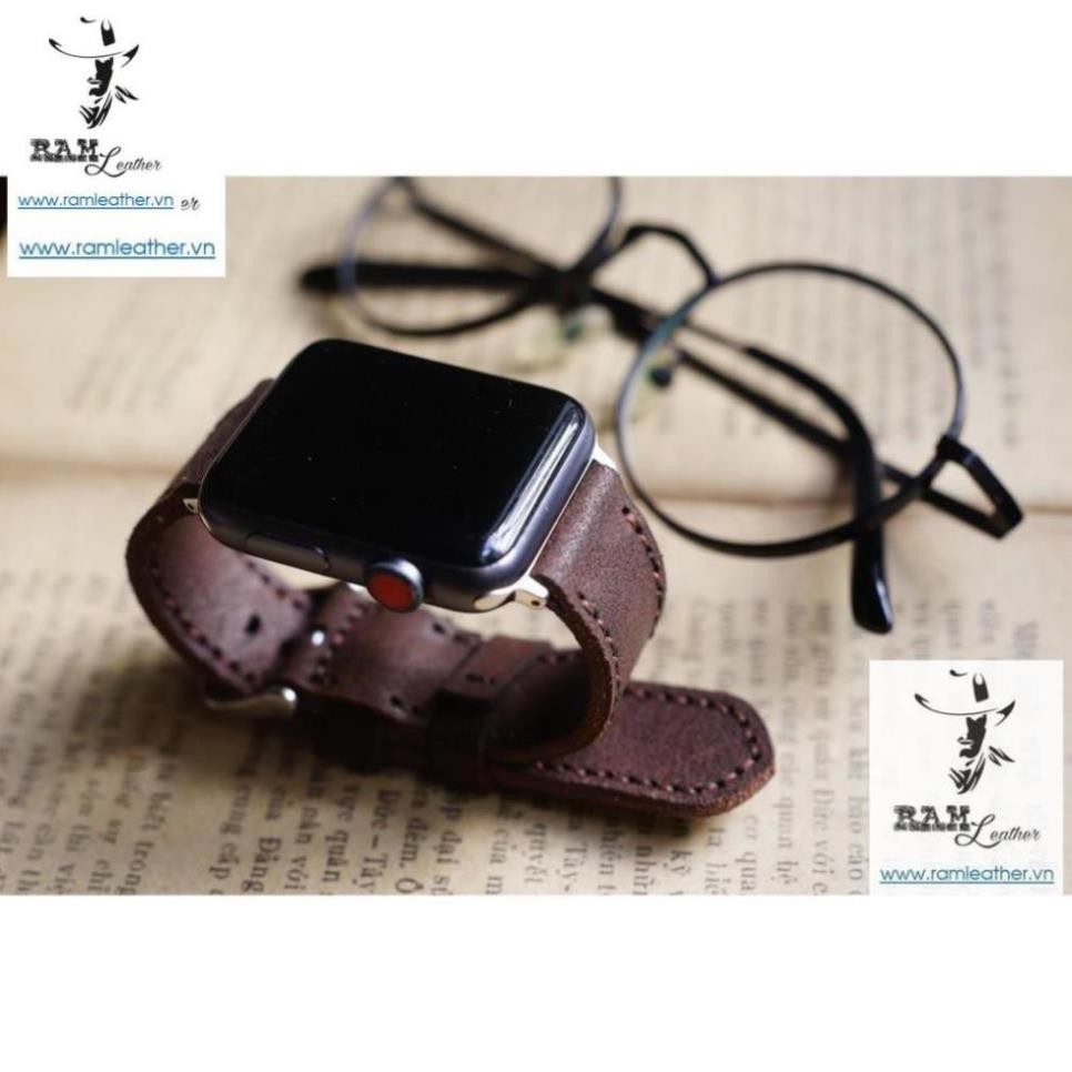 DÂY ĐỒNG HỒ DA BÒ MÀI NHÁM CAO CẤP MỚI- DA BÒ THẬT - CASIO AE1200/SEIKO5 - RAM LEATHER - + + *