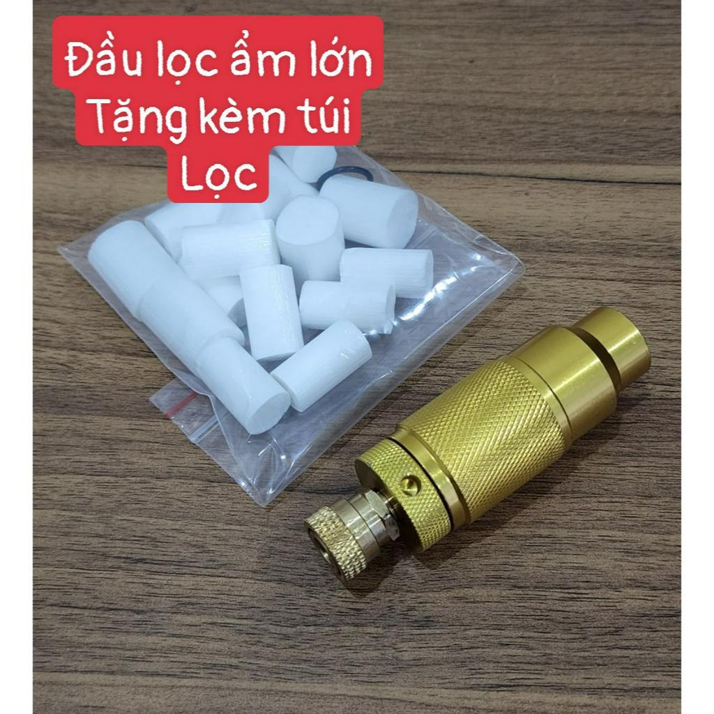 Đầu bơm , đầu lọc ẩm lớn, đầu lọc ẩm nhỏ, tặng kèm bông lọc ẩm
