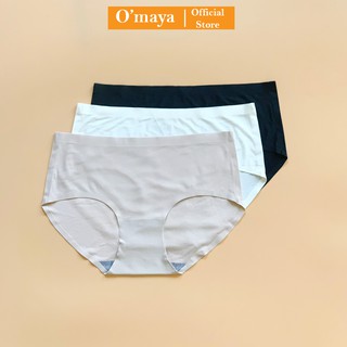 Quần lót nữ đúc su thun lạnh cạp ép không viền mát mịn cao cấp OMAYA - QL06