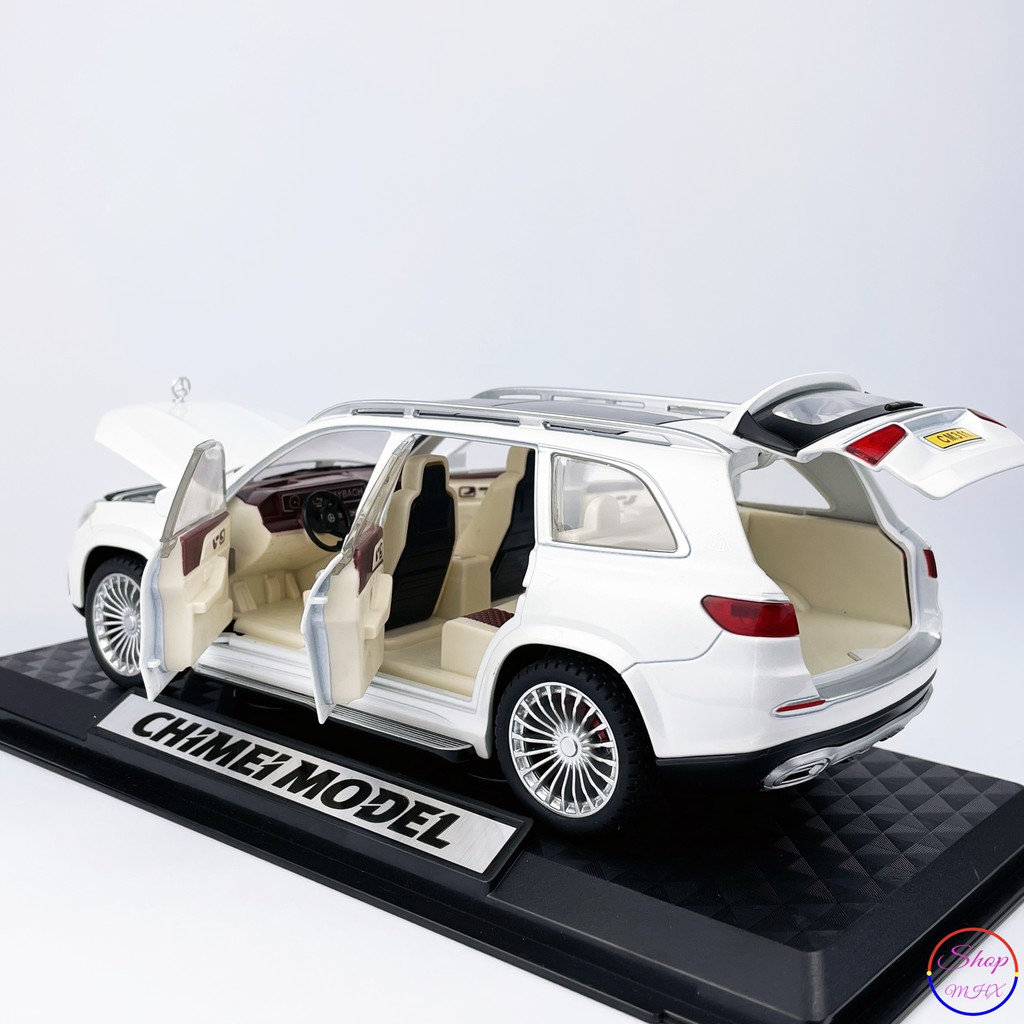 Xe mô hình sắt Mercedes Maybach GLS600 TẶNG KÈM BIỂN SỐ tỉ lệ 1:24 CHIMEI