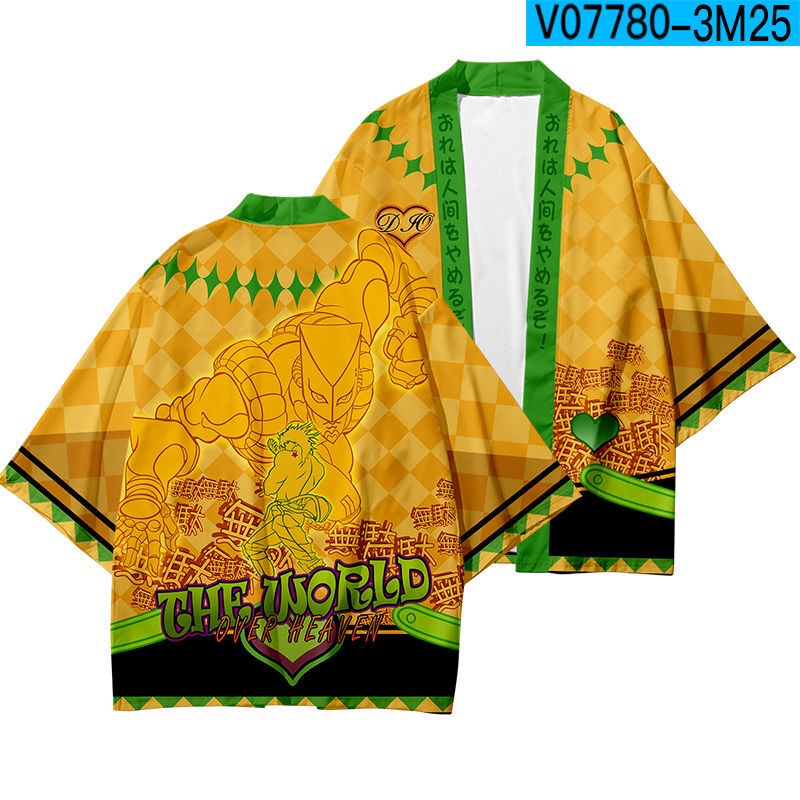 Áo kimono họa tiết nhân vật Jojos Bizarre Adventure Haori Giorno Giovanna Bruno Buciarati độc đáo