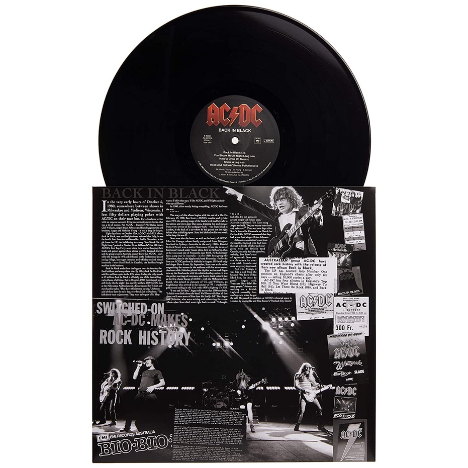 AC/DC - BACK IN BLACK vinyl đĩa than