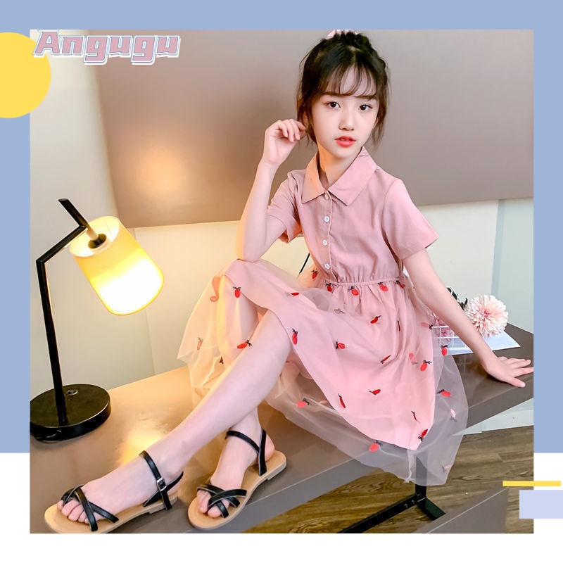 Đầm Công Chúa Tay Ngắn Thời Trang Mùa Hè Cho Bé Gái Từ 3-4 - 5-6 - 7-8 - 9-10 - 11-12 Tuổi