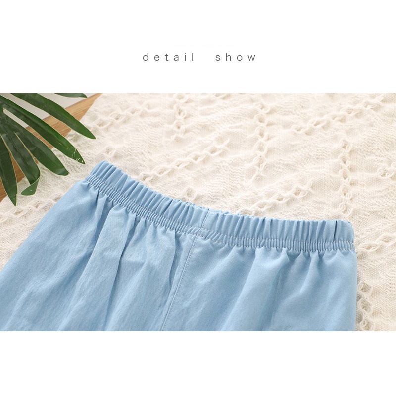 Quần Legging Denim Kiểu Công Chúa Cho Bé Gái 2-8 Tuổi