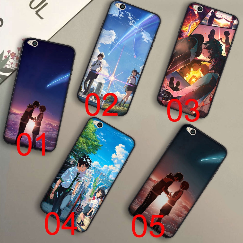 Ốp lưng in Anime Your Name nhiều mẫu mã cho điện thoại Xiaomi Redmi Note 6 Pro 5 5A Pro Prime 4 4x 5 Plus