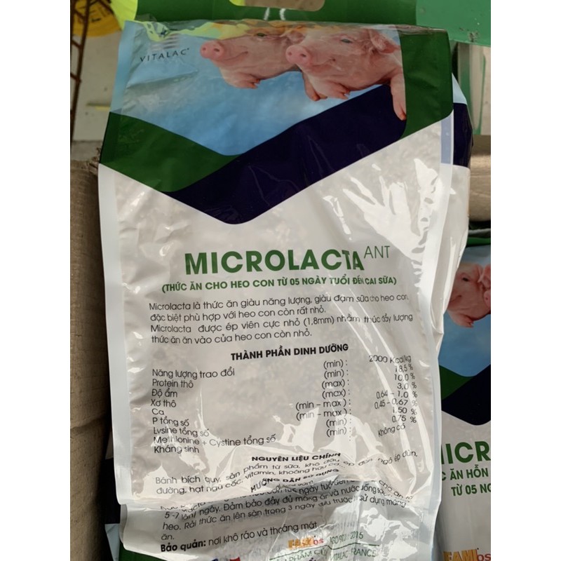 2kg MICROLACTA - thức ăn hỗn hợp cho chó con, heo con tập ăn