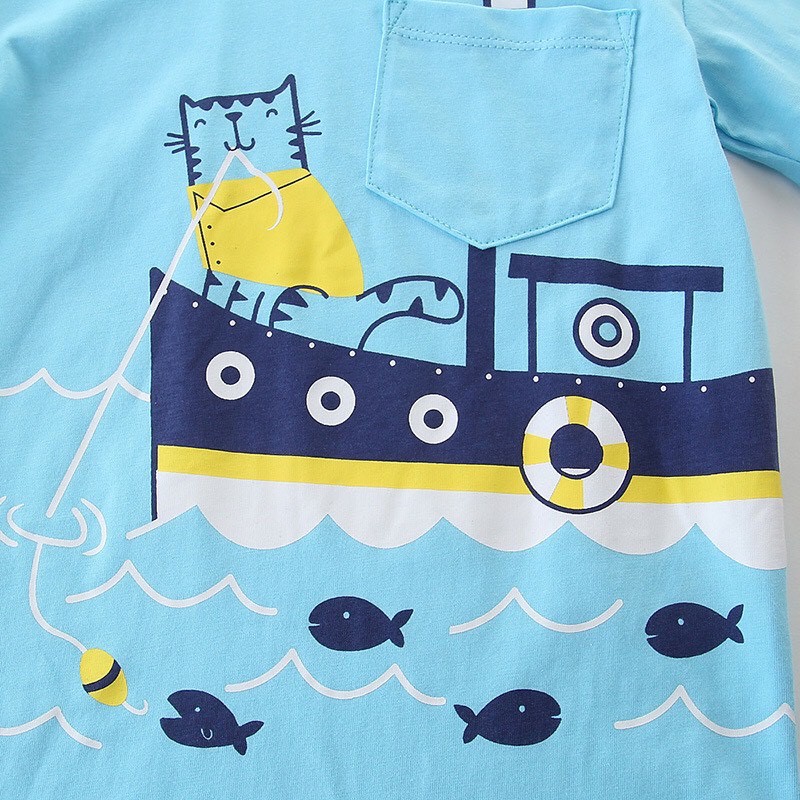 Đồ bộ trẻ em bé trai cotton chất cotton thoáng mát