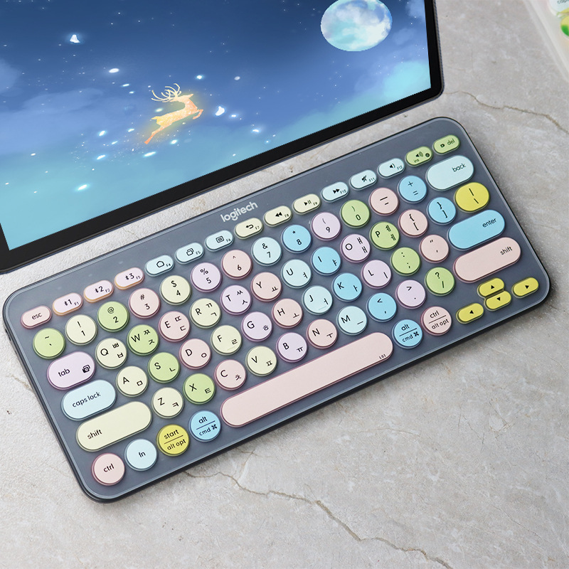 Vỏ bảo vệ bàn phím không dây Logitech K380 bằng silicon mềm mỏng nhiều màu sắc