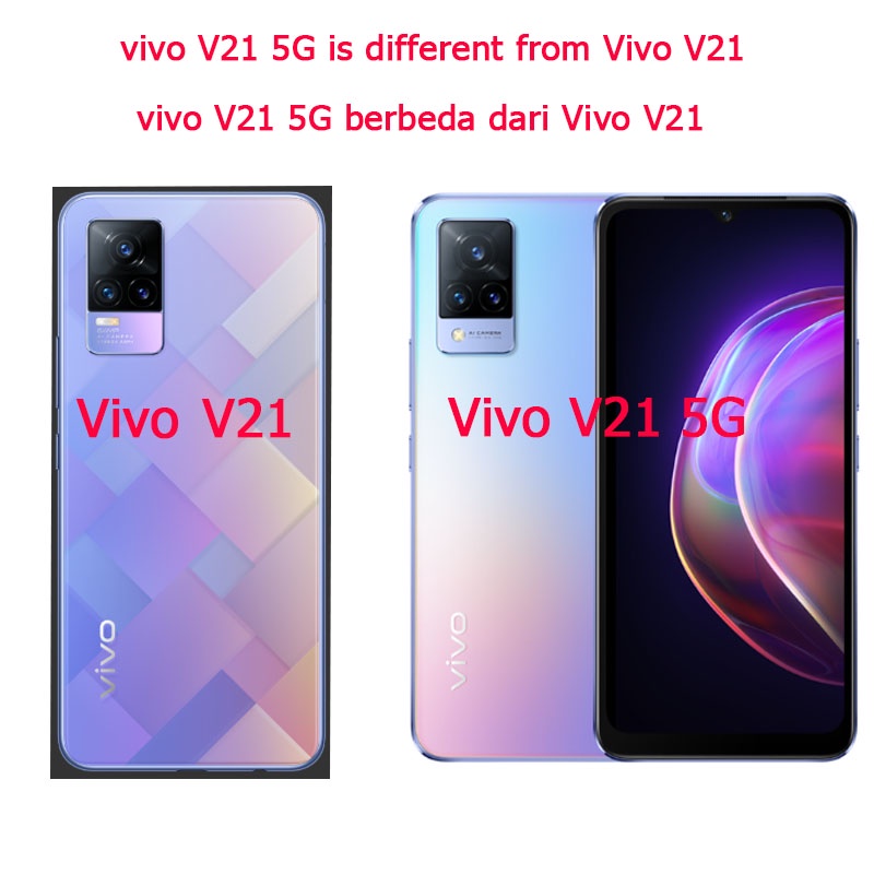 Ốp Điện Thoại TPU Silicone Màu Trơn Cho Vivo y17s Y21s Y53s Y51A Y51 V21 5G V21 VivoY21s VivoV21 VivoY53s