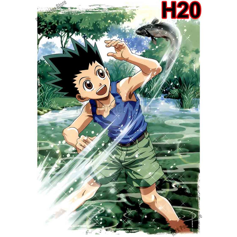 Tranh Giấy Dán Tường In Hình Anime Hunter X Hunter Trang Trí Phòng Khách / Quán Bar