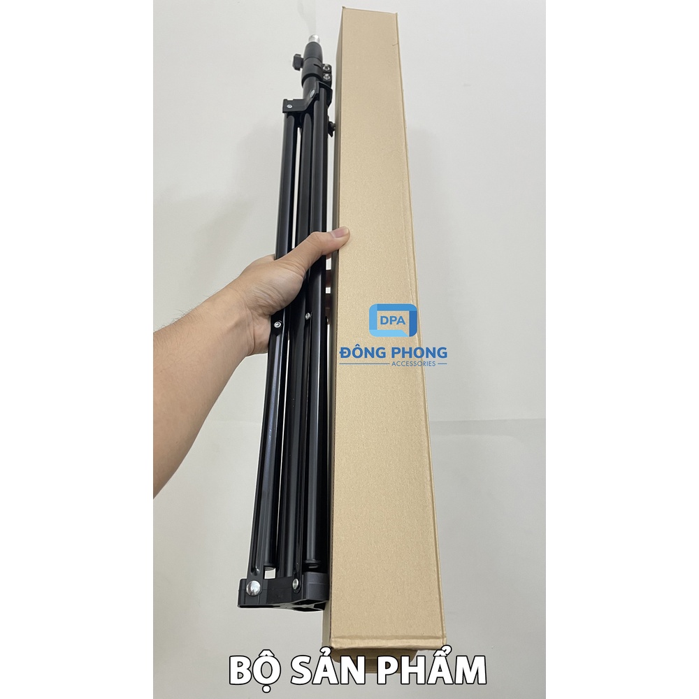 Chân Đèn Livestream, Studio, Đèn Flash Hỗ Trợ Quay Phim, Chụp Ảnh Cao 210cm