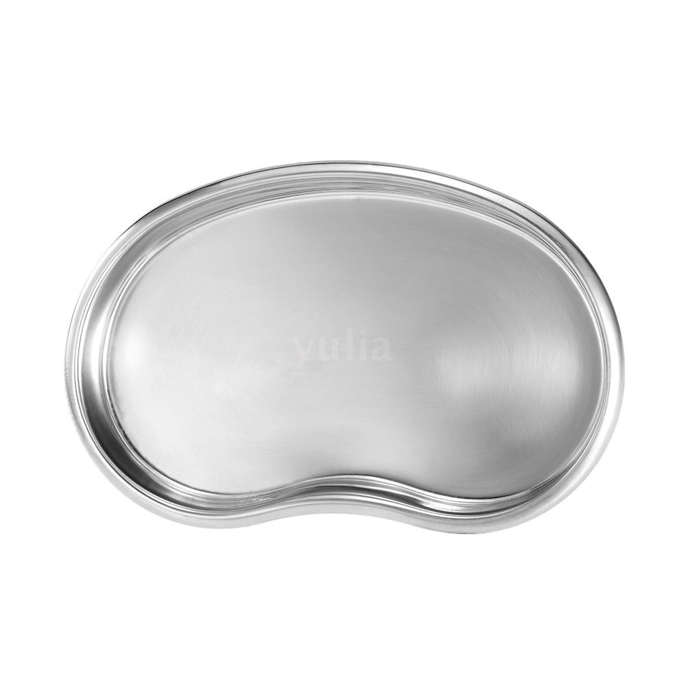 YULA S Size Stainless Steel Bending Kidney Tray Disinfection Plate Surgical Medical Dental Eyebrow Lip Tattoo