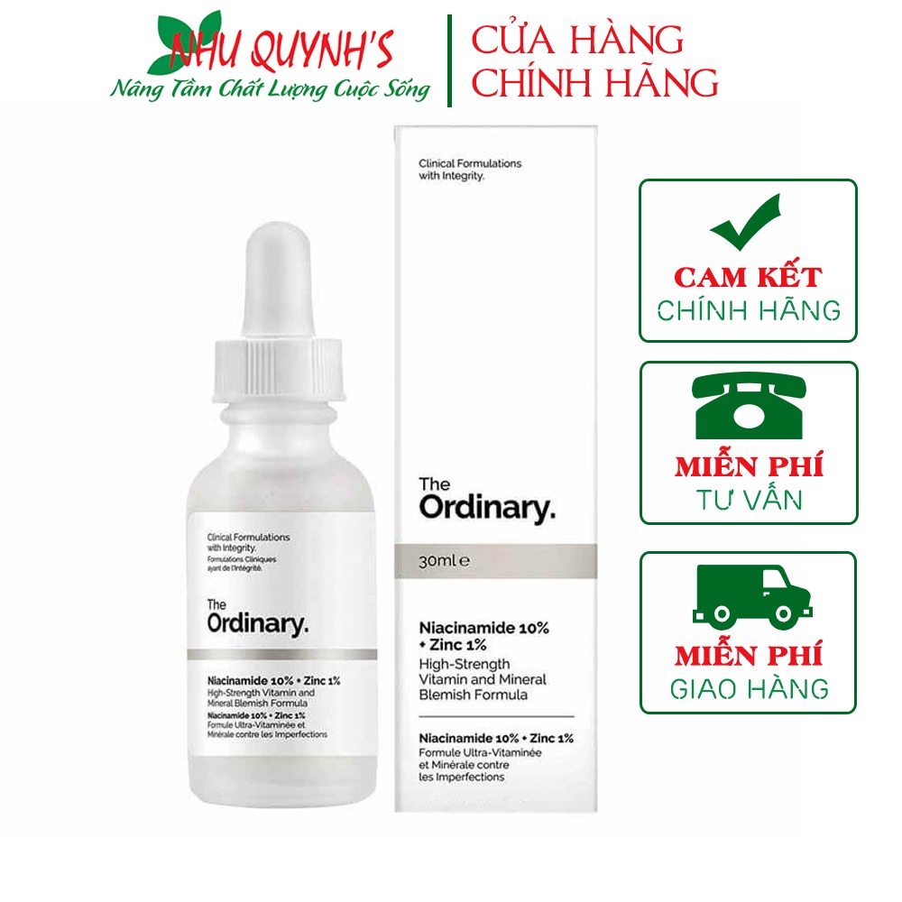 Tinh chất The Ordinary Niacinamide 10% + Zinc 1%