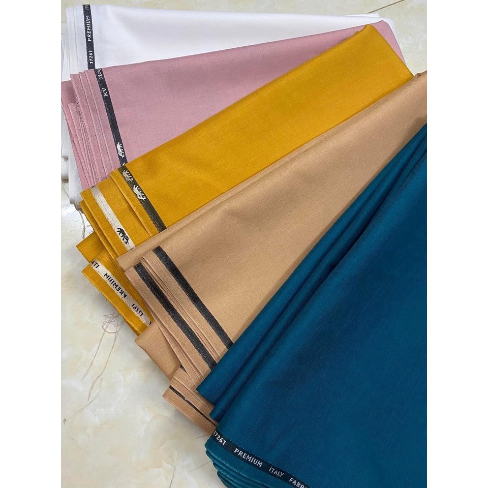 Vải quần tây co giãn 30 màu Kim Vũ phù hợp may vest, váy, đầm, tone màu tôn da