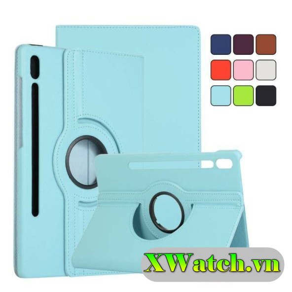 Bao Da Nắp Gập Xoay 360 Độ Chống Sốc Cho Samsung Galaxy Tab S7 Plus T975 T970
