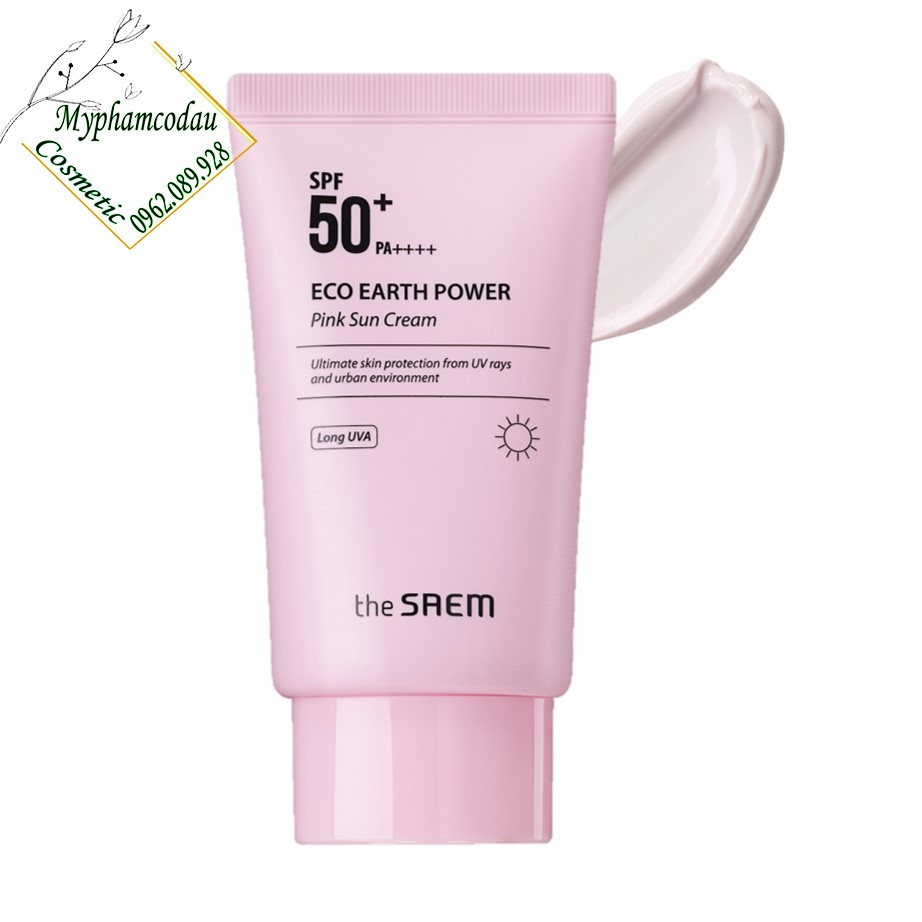 Kem Chống Nắng The seam Eco Earth Power Pink (SPF 50+/PA)++++