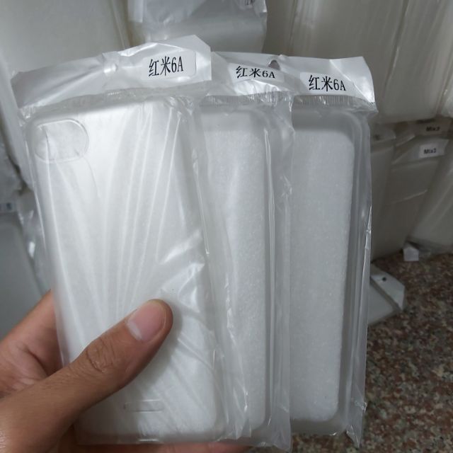 Bộ 3 chiếc ốp lưng cho xiaomi redmi 6A silicon trong suốt siêu mỏng(loại tốt)