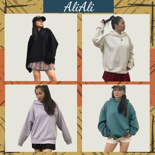Áo hoodie basic aliali cao cấp áo nỉ bông trơn nhiều màu nhiều size hd001