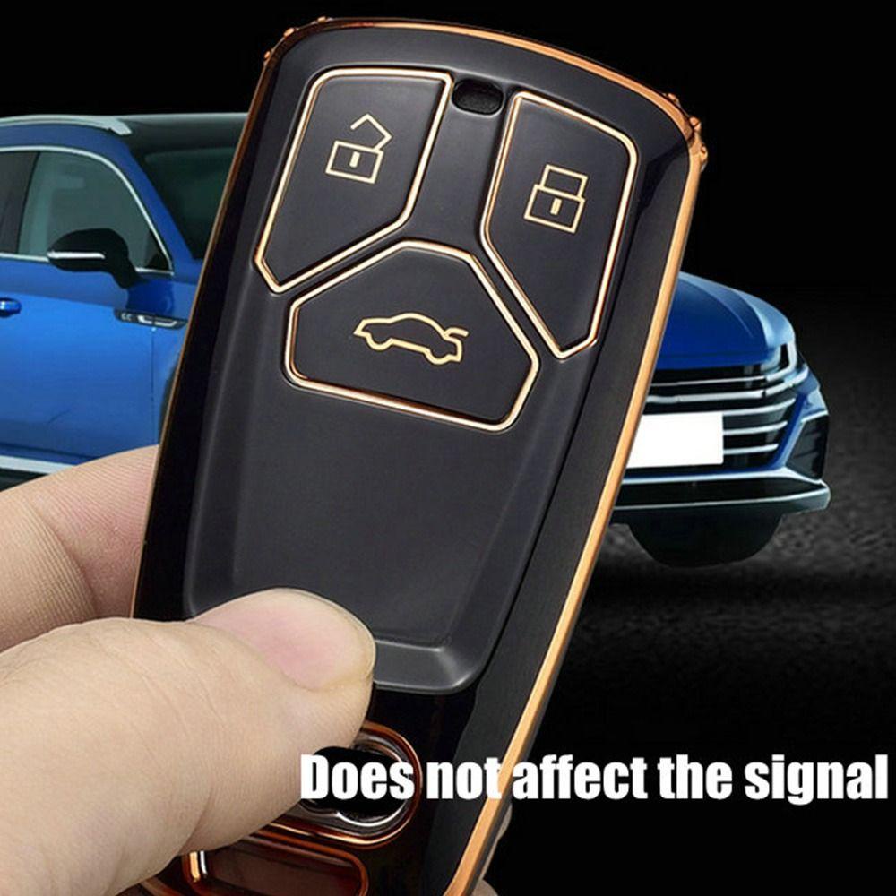 YNATURAL Vỏ Bảo Vệ Chìa Khóa Điều Khiển Từ Xa Cho Xe Hơi Audi A4 A5 A6