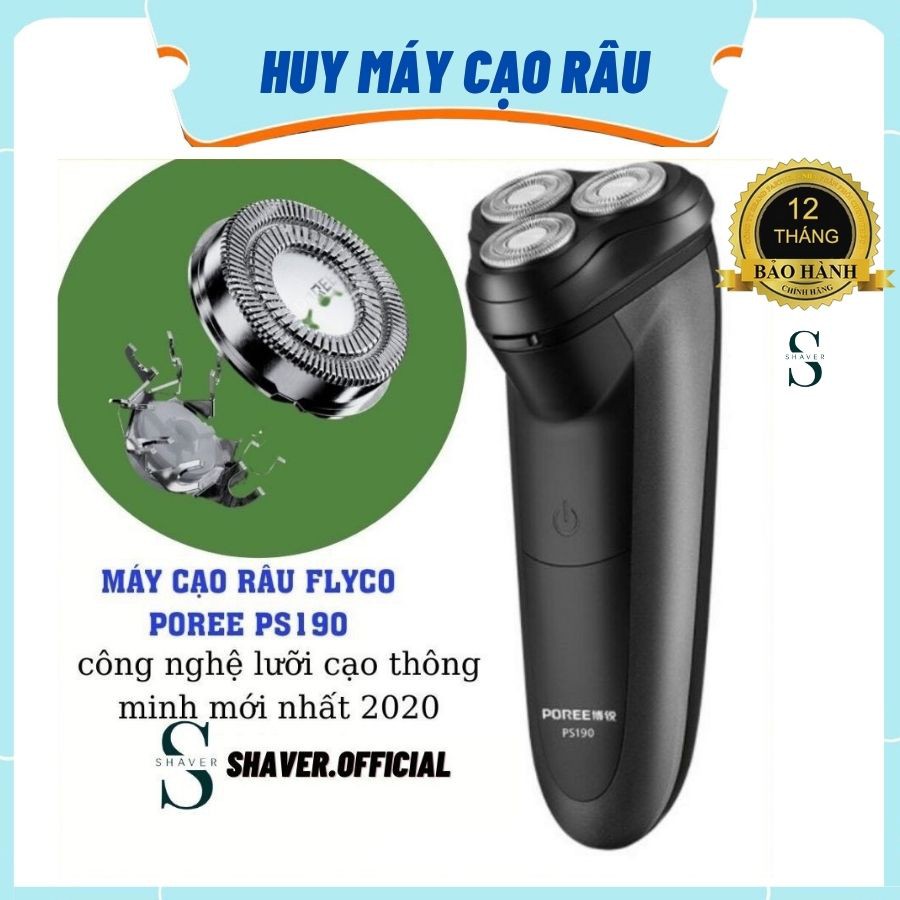 Máy cạo râu flyco poree PS190 cạo siêu nhanh, chống nước cực tốt