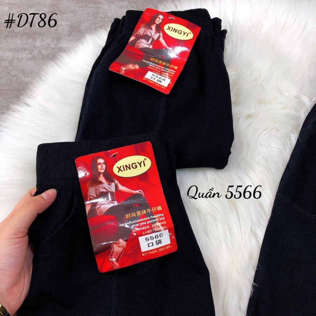 Quần legging nữ lửng lưng cao nâng mông dày dặn cao cấp siêu co giãn Tulibs 5566