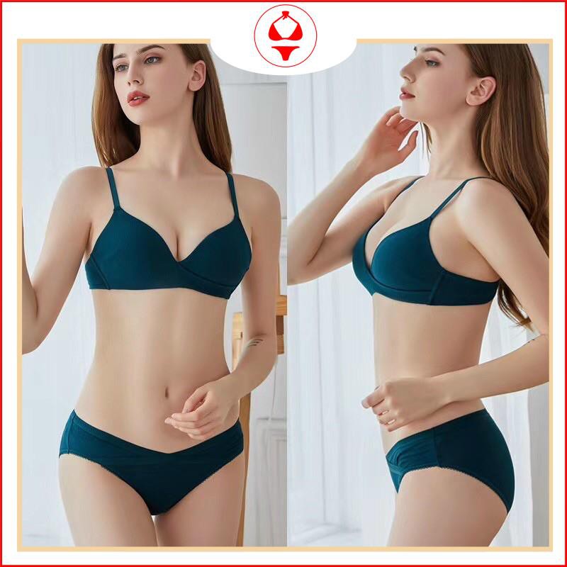 Bộ đồ lót ⚡FREESHIP⚡  set đồ lót cao cấp cotton tôn đang,nâng ngực ,mềm mại C230 | BigBuy360 - bigbuy360.vn
