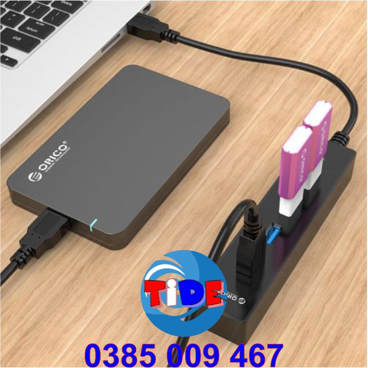 Bộ chia 4 cổng USB 3.0 – Hub Orico W5P-U3 – Chính Hãng – Bảo hành 12 tháng – USB3.0 Four – Port Hub