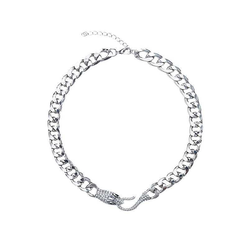 Vòng cổ Mặt Hình Rắn Đính Đá Thời Trang