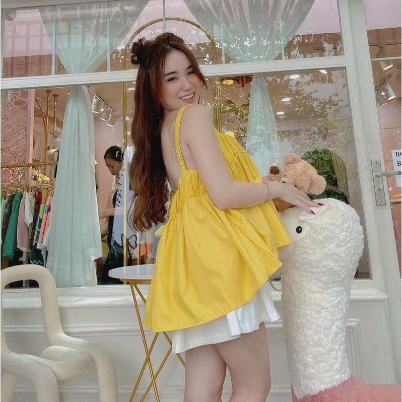 WINY TOP-áo 2 dây xoắn bản to