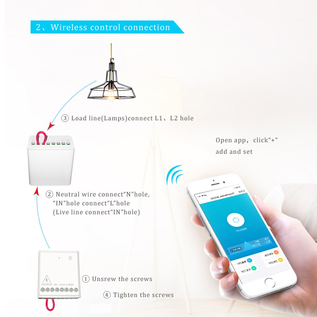 Xiaomi Youpin Bảng Mạch Điều Khiển  Aqara LLKZMK11LM 2 Kênh Không Dây Cho App  Và Home Kit