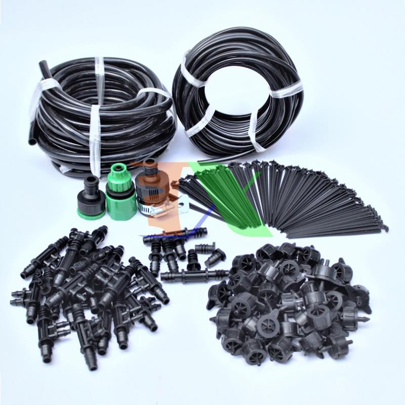 Kit 36 Đầu béc nhỏ giọt 8lit đầy đủ dây, phụ kiện TX-DIY-06, Tưới nhỏ giọt tự lắp trồng cây, rau, hoa DIY