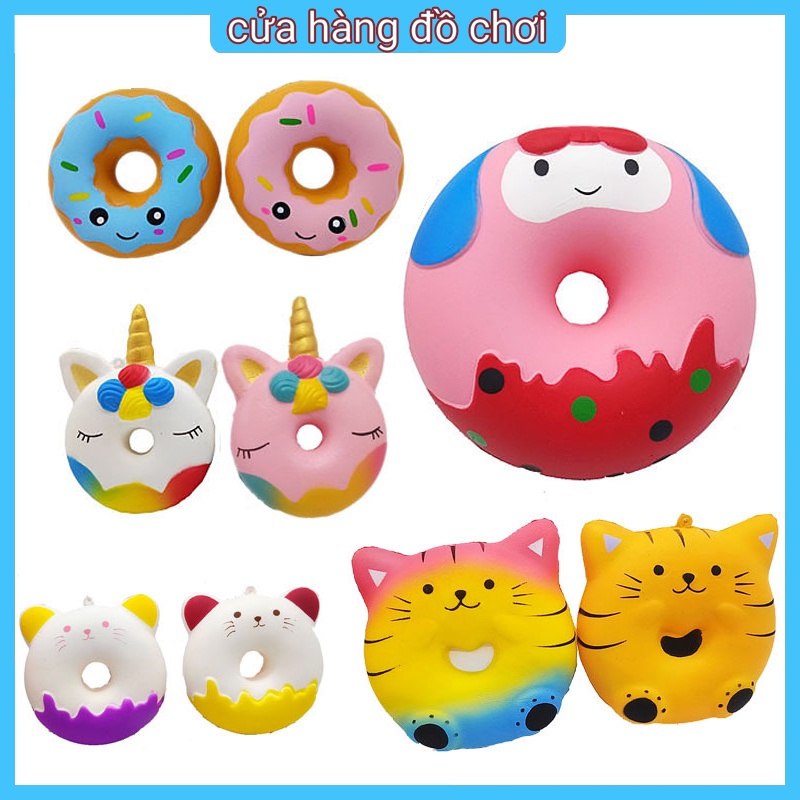 Đồ Chơi Nắn Bóp Đàn Hồi Giảm Stress Hình Bánh Kem Kỳ Lân