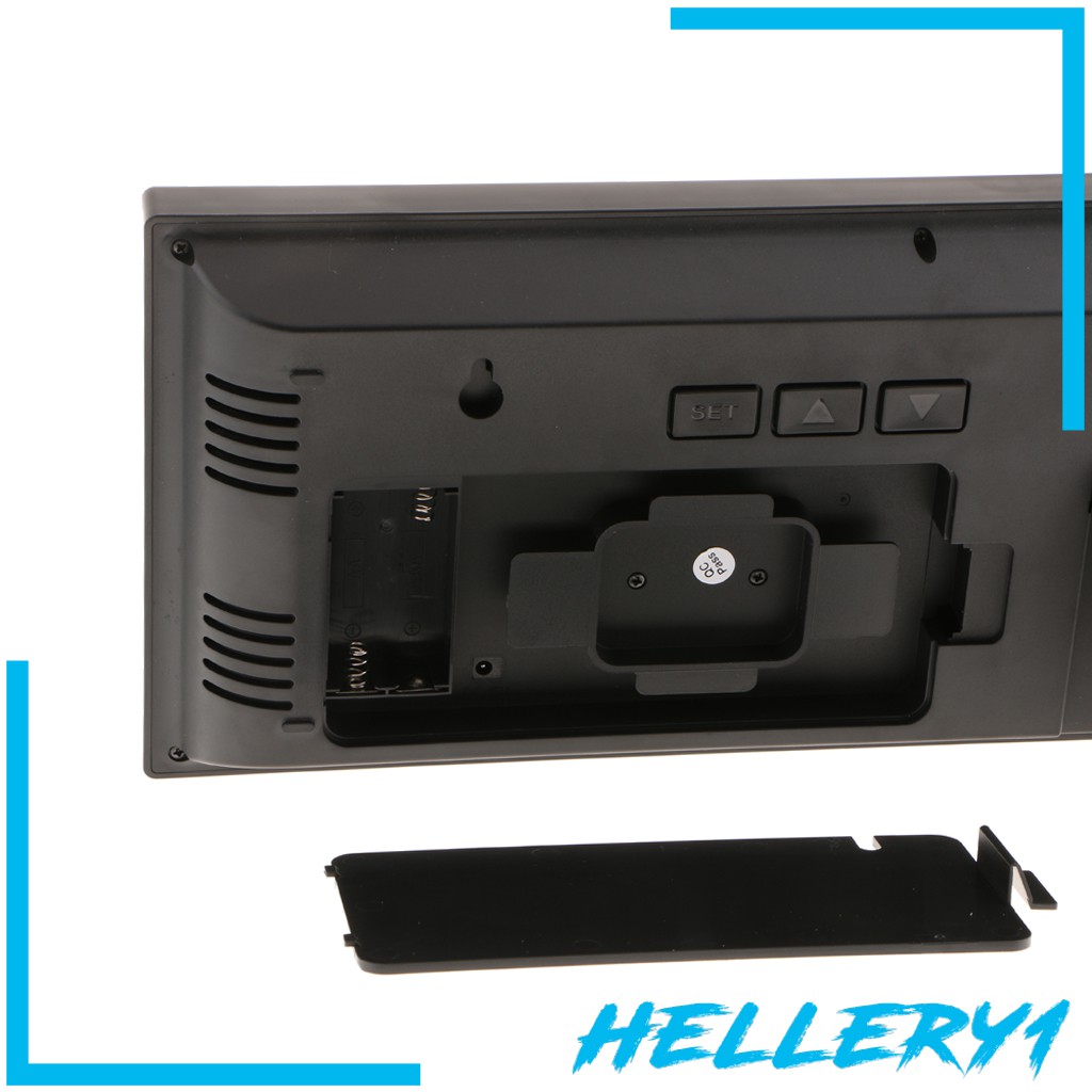 [Hellery1] Đồng Hồ LED Điện Tử Treo Tường Kỹ Thuật Số Cỡ Lớn Có Thể Gấp Lại