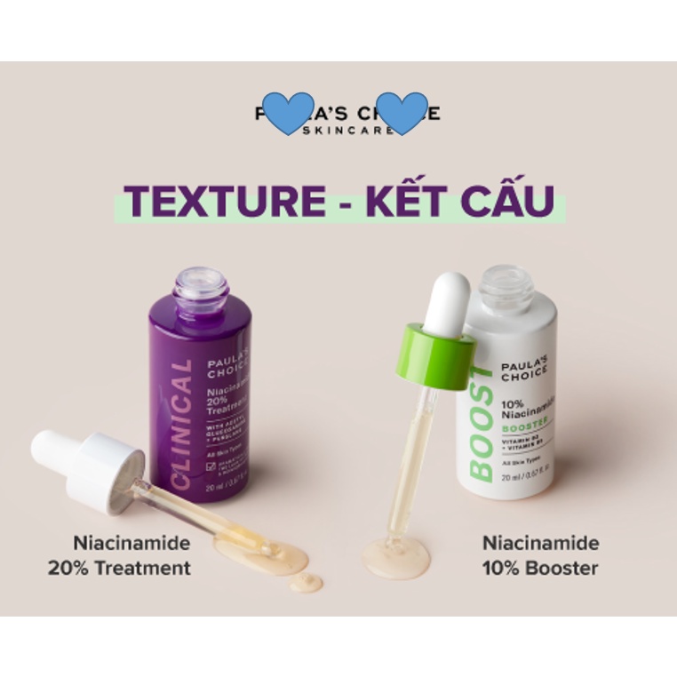 20% 10% Niacinamide tinh chất kiềm dầu giảm mụn trợ thâm sáng da cho da dầu mụn nhạy cảm