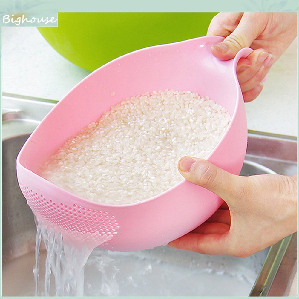 Rổ Vo Gạo Có Lỗ Thoát Nước Tiện Lợi Cho Nhà Bếp
