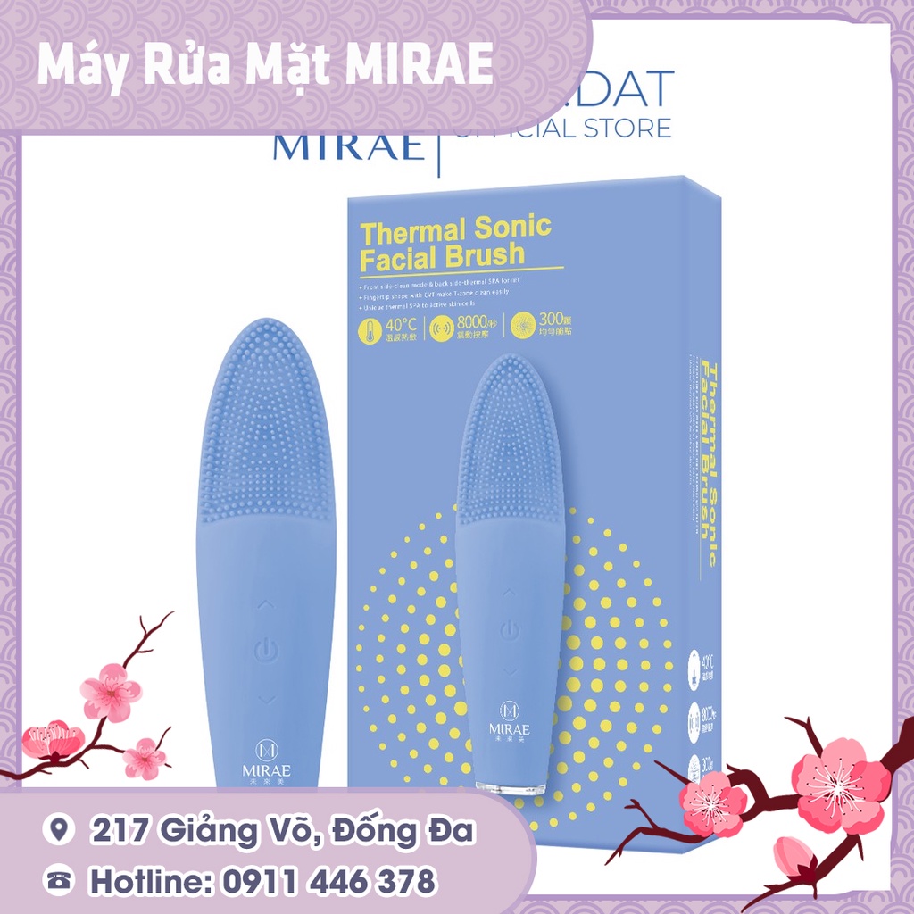 Máy Rửa Mặt MIRAE - Chính Hãng Bảo Hành 1 Năm - MIRAE THERMAL SONIC FACIAL BRUSH - NEW HOT 2021