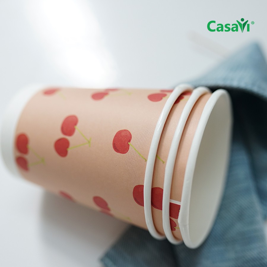 Cốc Ly Giấy Dùng 1 Lần Anpaso Lốc 20 Cái 180ml