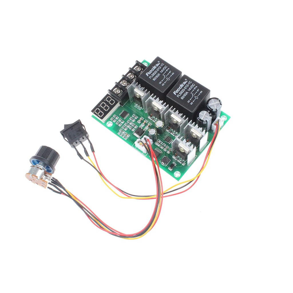 Bộ Điều Khiển Tốc Độ PWM, DC Động Cơ Hiển Thị Kỹ Thuật Số, Đầu Vào Mô-đun Ổ Đĩa Điều Chỉnh Được 0 ~ 100% DC10-55V MAX60A