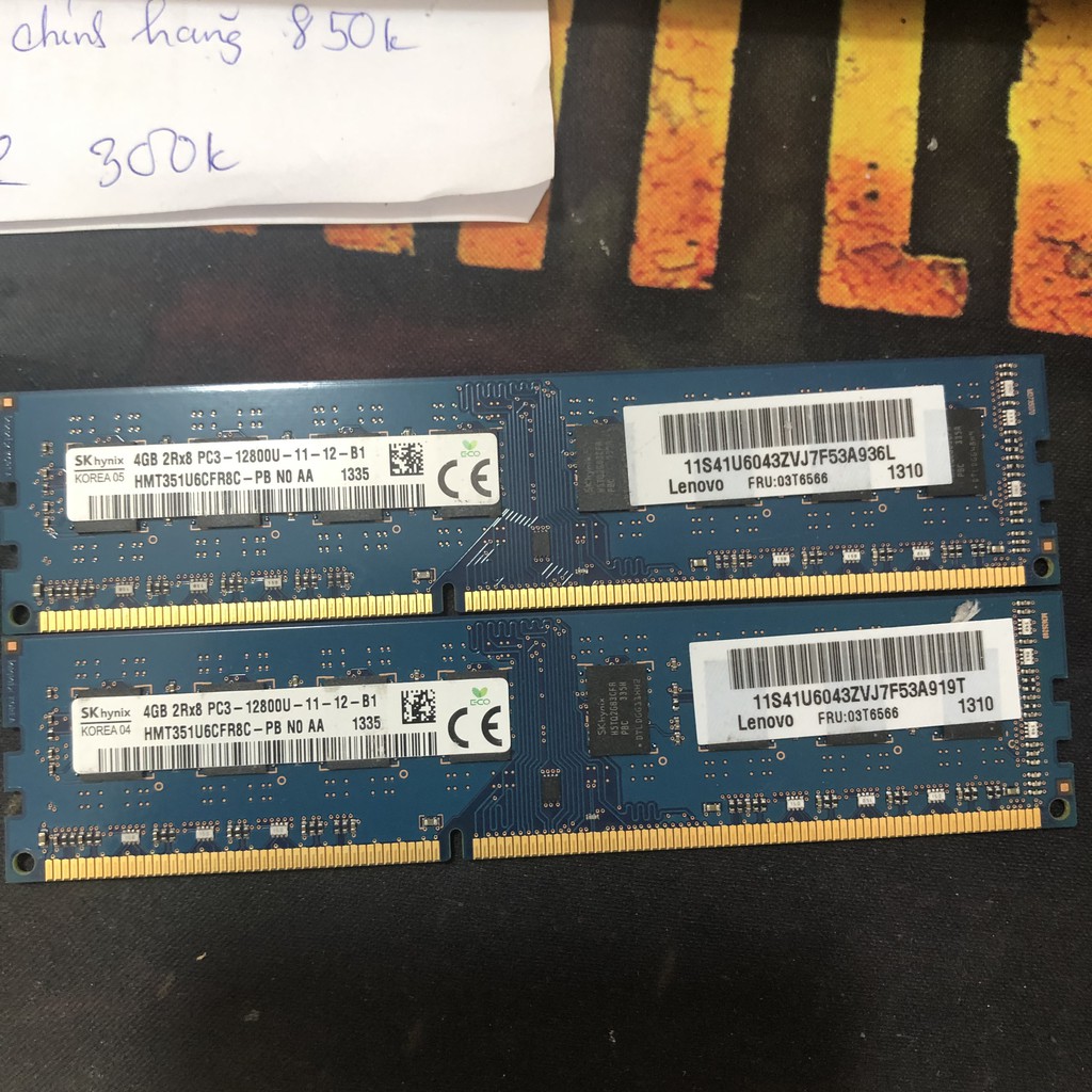 Ram máy tính bàn ddr3 4g buss 1333 / buss 1600 kingston, kingmax, máy bộ, gskill, ram 4g