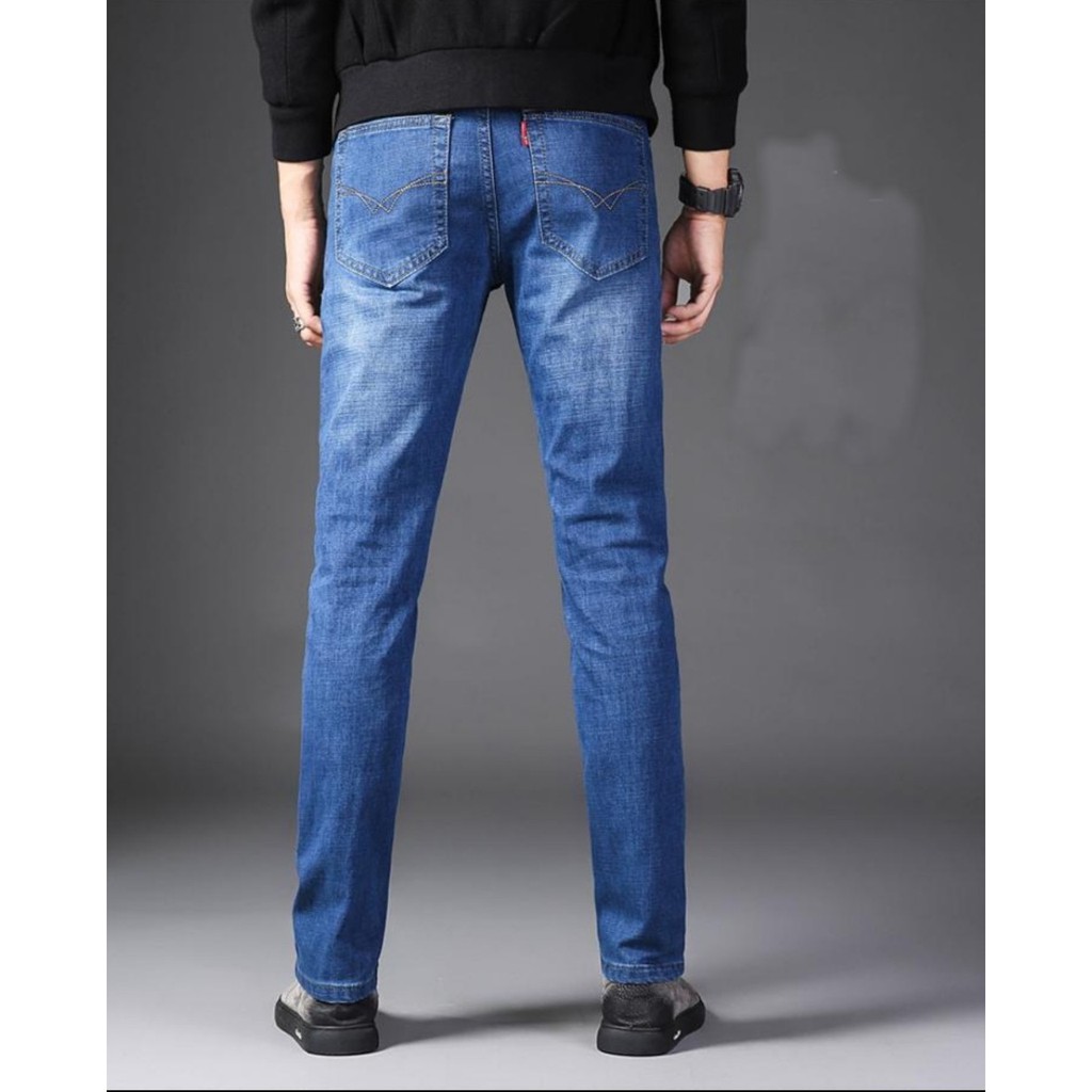quần jean nam co giãn ống suông cao cấp | BigBuy360 - bigbuy360.vn