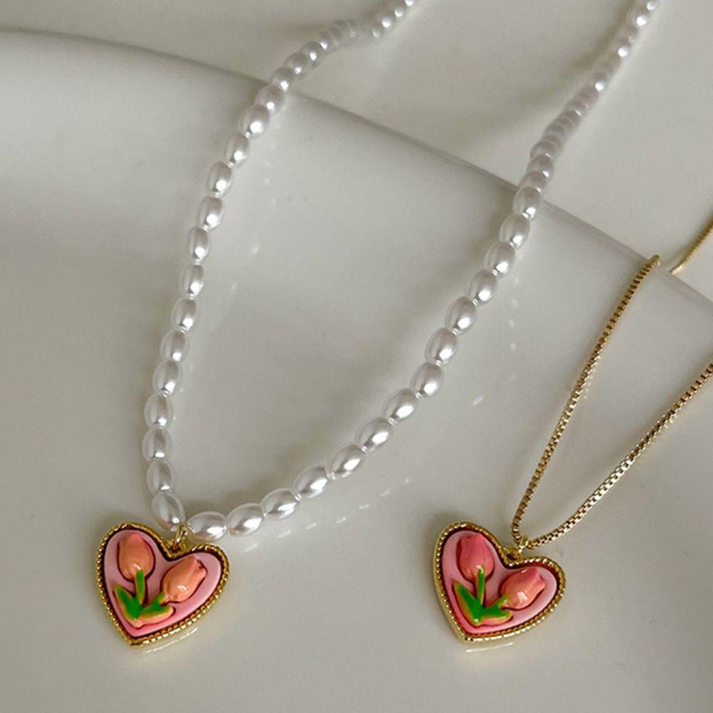 JARRED Vòng cổ Mặt Trái Tim Thời Trang Cho Nữ