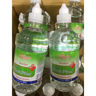 [Giá rẻ mỗi ngày]Nước Muối Sinh Lý Súc Miệng, Rửa Mặt Vĩnh Phúc Natriclorid 0.9% (500ml)- Việt Nam
