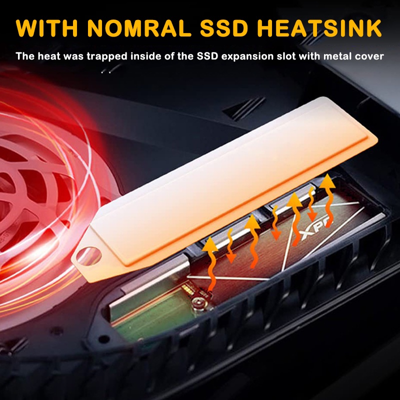 Miếng Dán Tản Nhiệt Bằng Kim Loại Silicone Cho Ps5 M2 SSD Cho Playstation 5