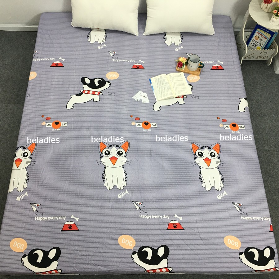 Ga chống thấm cotton chống thấm nước bảo vệ đệm 2 trong 1 nằm trực tiếp kích thước 2m2 hoặc 1m2