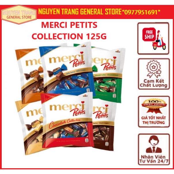 Chocolate Merci Petits Crunch Collection 125gr 5loại thumbnail