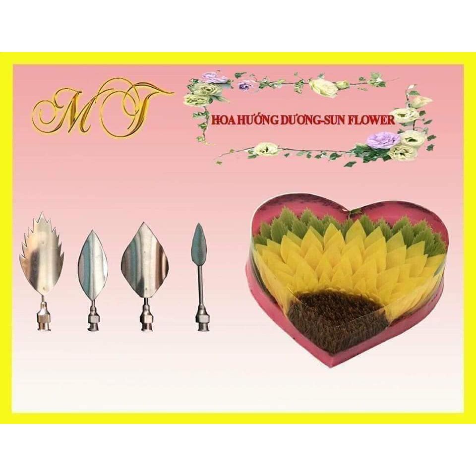 SET 4 KIM RAU CAU HOA HƯỚNG DƯƠNG