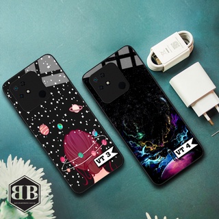 ỐP lưng kính cường lực Xiaomi Redmi 10C vũ trụ