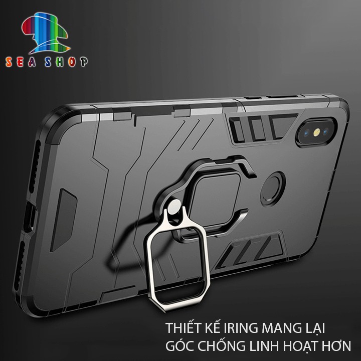 Ốp lưng Xiaomi Mi 8 SE - BATMAN / IRON MAN iRing chống sốc [TẶNG CƯỜNG LỰC]