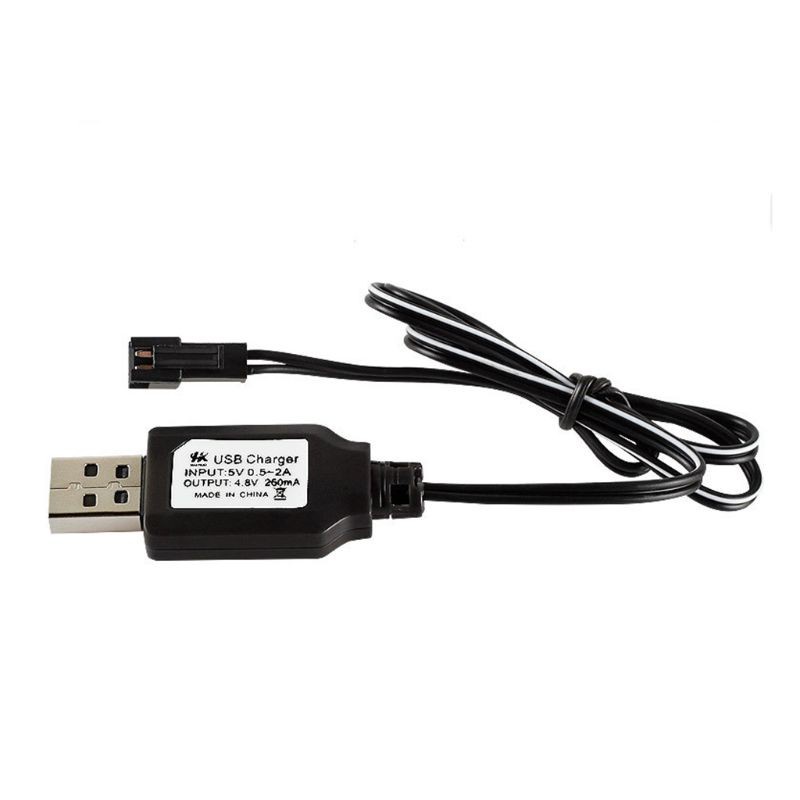 Dây Cáp Sạc Pin Usb Ni-Cd Ni-Mh Sm-2P 4.8v 250ma Cho Xe Đồ Chơi Chất Lượng Cao