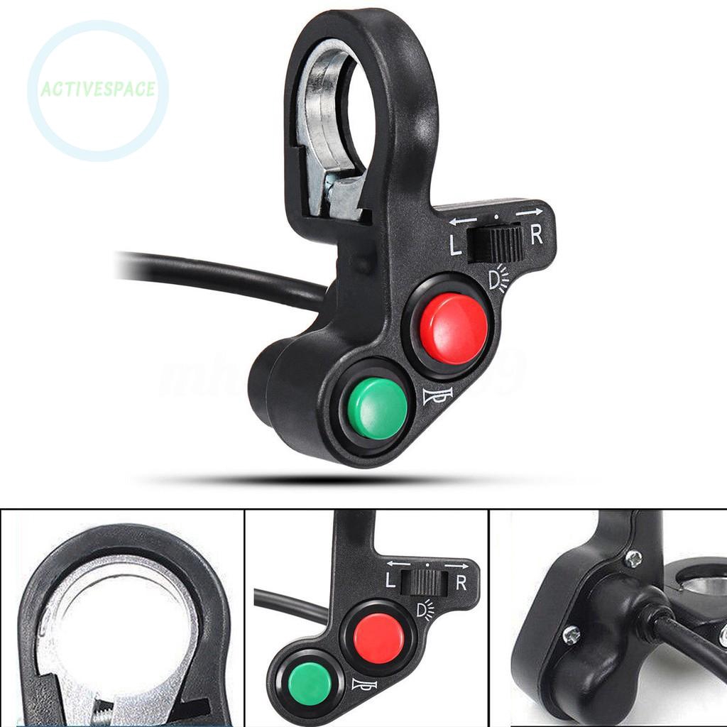 Công tắc tín hiệu đèn gắn tay lái thiết kế 3 trong 1 tiện dụng dành cho xe máy